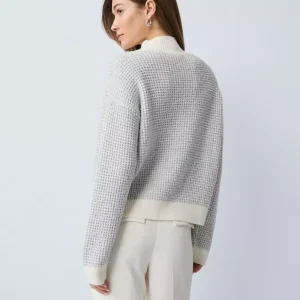 Alternative view of Metallic Waffle Knit Sweater
