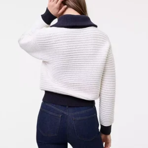 Alternative view of Weekend Collection Striped Half-Zip Sweater